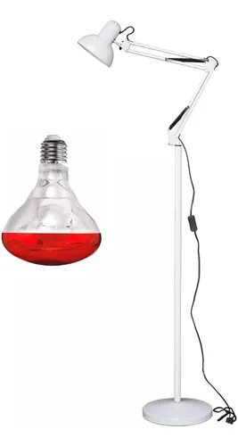 Lámpara de Infrarrojos con Temporizador 250W y Base Rodable Luxo 