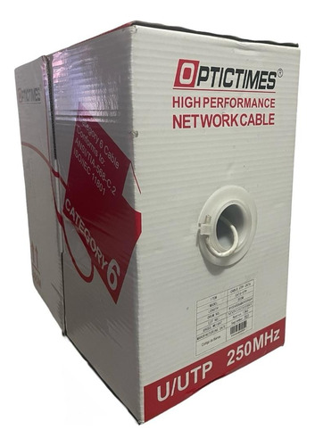 Caja De Cable Utp Cat 6 Optictimes 305 M