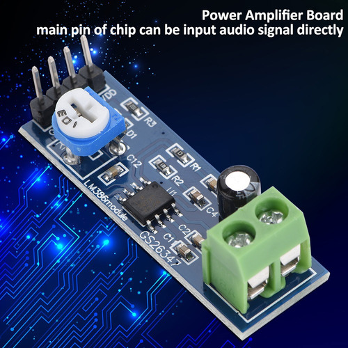 5pcs 200 Vezes Ganho Módulo Amplificador De Áudio 5v-12v Par