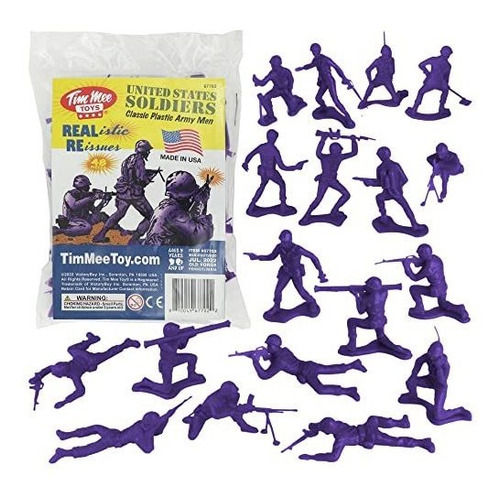 Timmee Plastic Army Men - Figuras De Soldado De Juguete Mora