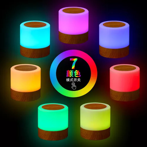 Luminária De Abajur Rgb, Cromoterapia Regulável Com Controle
