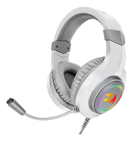 Auriculares Redragon H260w Hylas Rgb Blanco Ps4 Ps5 Pc 3.5mm