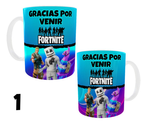 Taza Plástico Souvenir X35 Fortnite