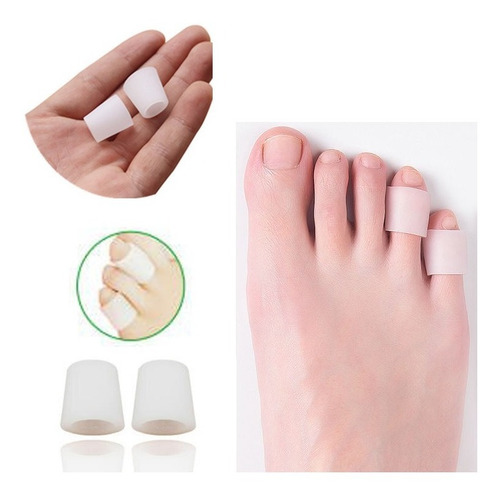 Imagem 2 de 10 de 2 Pares Protetor Separador Dedo Pé Silicone Anti Calos Bolh