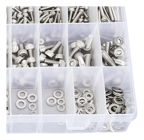Kit Surtido Tornillo Acero Inoxidable 880 Piezas M2 M3 M4 M5