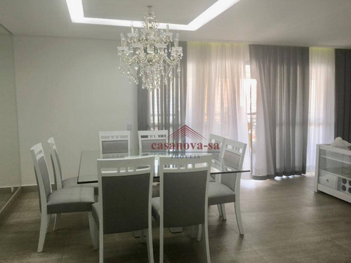 Imagem 4 de 30 de Apartamento Com 3 Dormitórios Para Alugar, 166 M² Por R$ 6.450,00/mês - Jardim - Santo André/sp - Ap0239