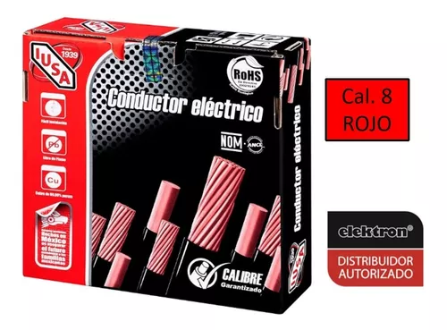 Caja Cable - Calibre 12 - Rojo - 100 Mts - Elektron
