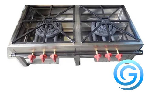 Estufon Industrial De 2 Quemadores En Acero Inoxidable (Usado)