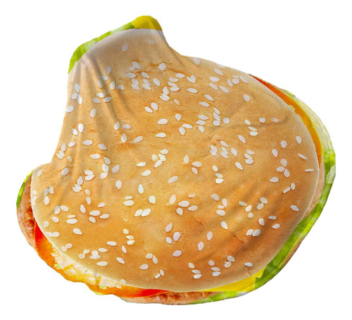 Manta De Hamburguesa, Manta De Franela Redonda Para 180cm