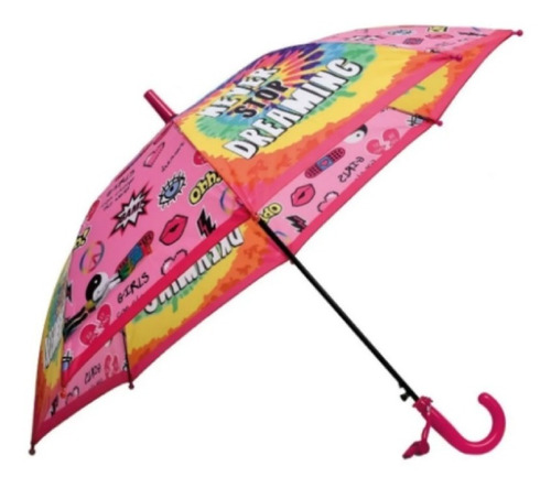 Imagen 1 de 5 de Paragua Infantil Sublimado Nena Footy Ppgf124 Maple Cuotas
