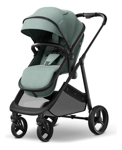 Mompush Wiz - Cochecito De Bebé 2 En 1 Con Modo De Moisés Pl Color Salvia
