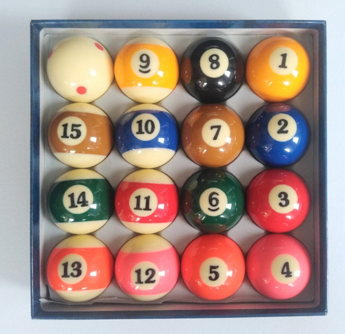 Bolas De Billar Pool Profesional Inclu. Triángulo Y Charola