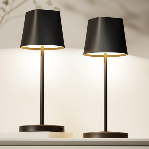 Lámpara De Mesa Recargable Inalámbrica Led 2 Temperaturas