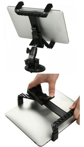 Imagem 3 de 3 de Suporte Veicular Painel Carro Vidro Tablet iPad Até 10 Pole