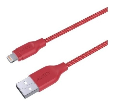 Imagem 5 de 10 de Cabo Lightning Certificado Mfi Com 2m Aukey Reforçado