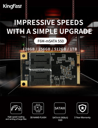 Imagem 6 de 7 de Disco Sólido Ssd/hd/msata Kingfast - 128gb - Frete Grátis