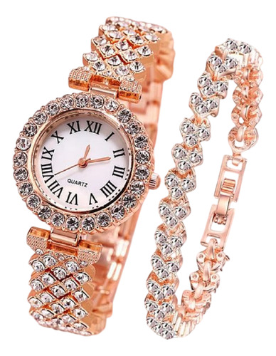 Relógio Runner 0976 Feminino Dourado Aço Inox Quartz