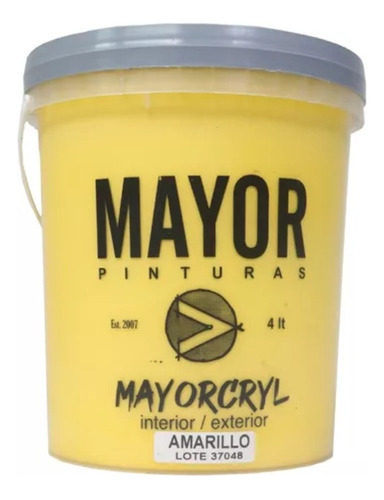 Mayorcryl Color Amarillo 4lt 