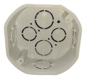 10 X Cajetines Pvc  Octagonal 4 De 1/2-3/4  