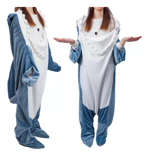 Pijama Completa Mameluco Tiburón Unisex Disfraz
