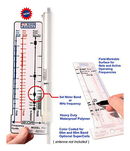 Super Antenna Fg1 Guia De Frecuencia Hf Swr Regla Para Mp1