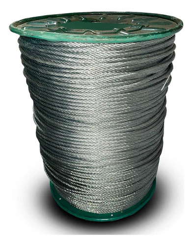 Cabo Aço Galvanizado 1/4 6,35mm Alma De Fibra 6x19 Rolo 200m