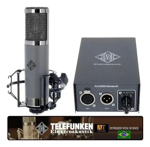 Microfone Valvulado Multipolar Telefunken Tf51 Made In Usa
