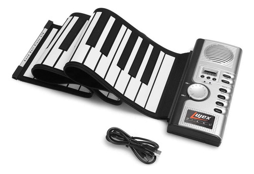 Lujex 61 Teclas Roll Up Piano Actualizado Portátil Recargabl