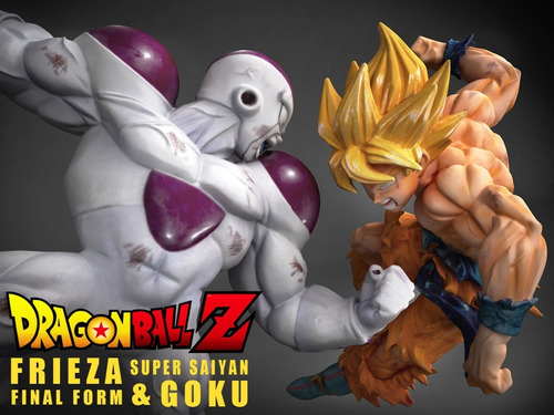 Archivo Stl Goku Vs Frieza Final Para Impresion En 3d