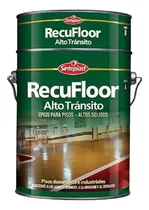 Comprar Epoxi Recufloor Esmalte Alto Transito Resistencia Pisos 1lt Color Rojo
