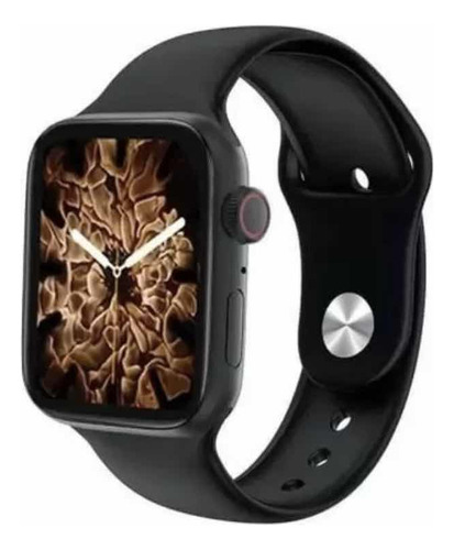 Relógio Smartwatch Hw22 Plus 44mm 2022 + 2 Pulseiras Caixa Branco Pulseira Preto Bisel Chumbo Desenho Da Pulseira Milanese