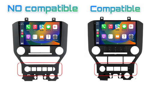 Qczk Estéreo Ford Mustang 15-18 Carplay Android Auto 2+32