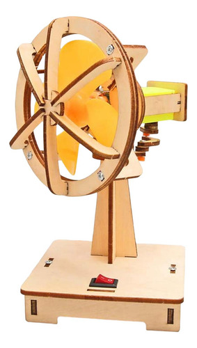 Diy Ventilador Pequeño De Madera Niños Ciencia Experimento