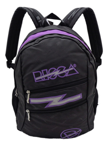 Mochila Urbana Risca Emborrachada Urbano Cor Roxa  Design Liso 27l