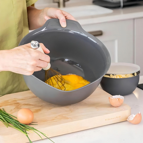 Kit De Bowls C/ 3 Tigelas Cozinha Multiuso Cinza Kitchenaid