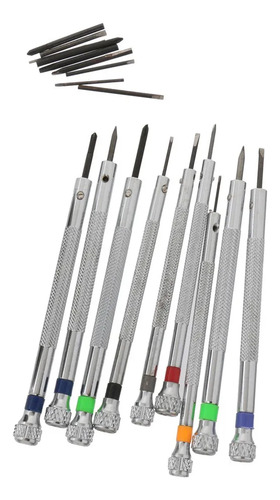 Joyeros Destornilladores 9pcs Lentes Con Soporte Giratorio