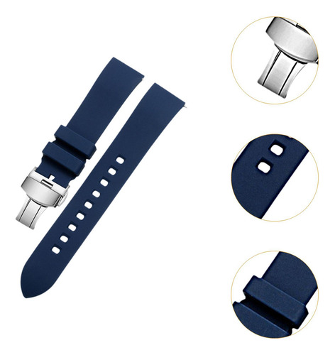 Correa De Reloj De Silicona De Repuesto Correa 20mm