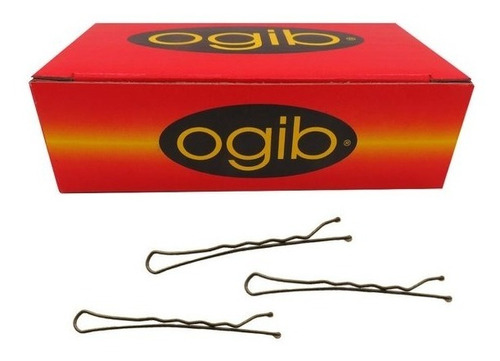 Clips Ogib Rubios O Negros Caja X 200 Gr Con Punta Protegida