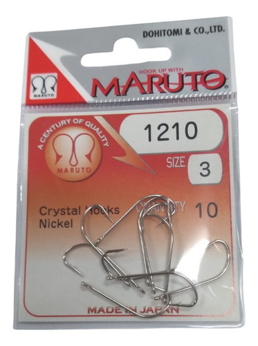 Anzuelo Maruto 1210 Niq N° 3 Paquete X10 Unidades - Japon