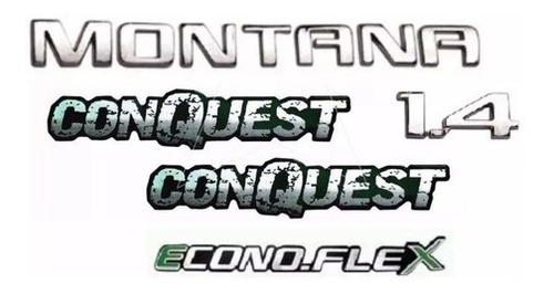 Kit Emblema Montana 1.4 Adewsivo Resinado Conquest Econoflex