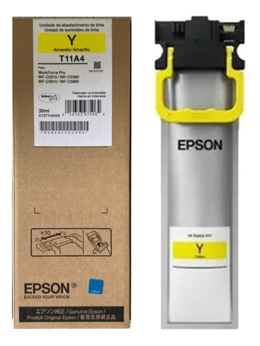  Tinta Epson Original Amarillo T11a420 Para Wf-c5390-c5890