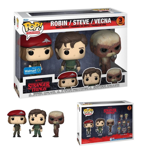 Funko Pop Robin - Vecna - Steve (3 Pack) Stranger Things