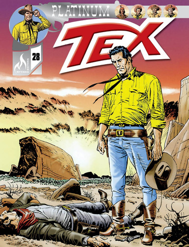 Tex Platinum Nº 28: A lei do deserto / Missão em Sierra Vista, de Nizzi, Claudio. Editora Edições Mythos Eireli,Sergio Bonelli Editore, capa mole em português, 2020