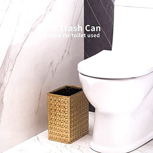 2.3 Gal Trash Can For Bathroom, Small Office Garbage Ca...