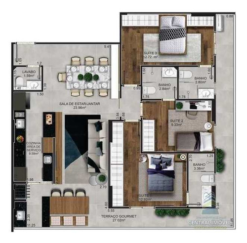 Imagem 5 de 6 de Apartamento Com 2 Dorms, Canto Do Forte, Praia Grande - R$ 655 Mil, Cod: 11974 - V11974