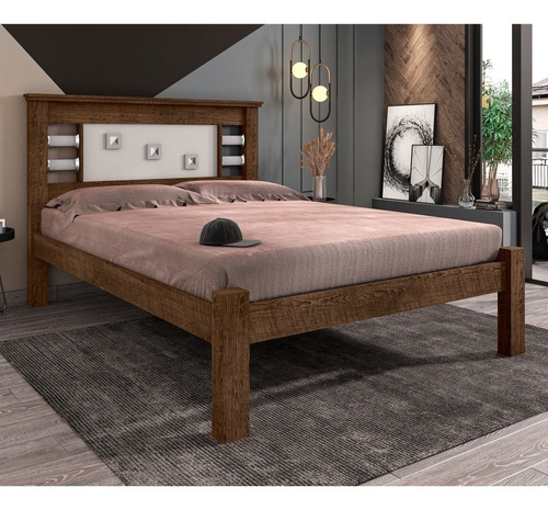 Cama De Casal Faric Malbec Off White