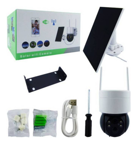 Cámara Ip 1080 Solar Led Wifi Nocturna 360°