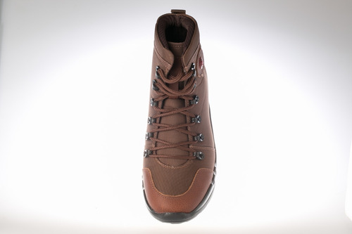 Botas Calzado Lona Cuero Hombre Deportiva Impermeable - Negr