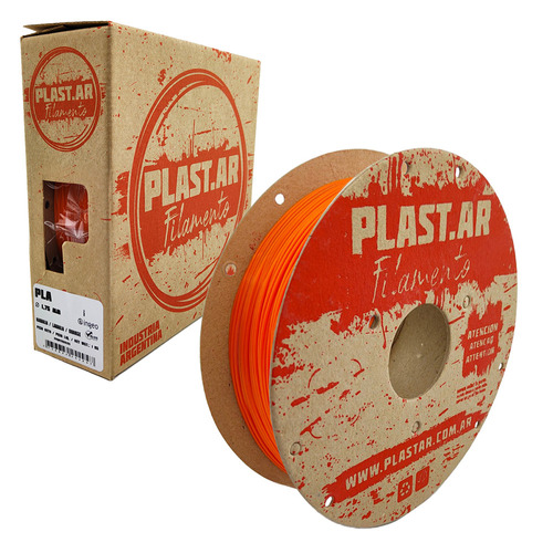 1 Kg Filamento Pla Plastar, 1.75mm, Impresora 3d, Argentino Color Naranja