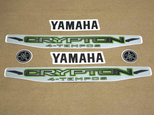 Kit Adesivos Yamaha Crypton 2010 À 2011 Prata 10259